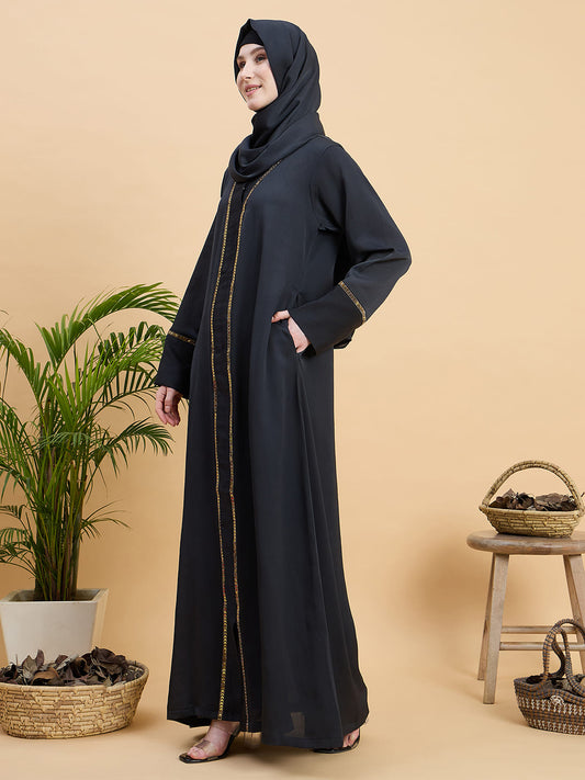Modest luxury Abaya Burqa with Matching Hijab