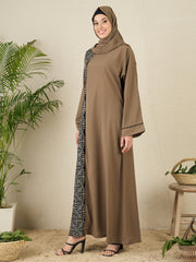 Embroidery Abaya Burqa for Women with matching Hijab