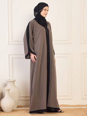 Aline Abaya/Burqa with Black Georgette Hijab