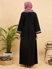 Modest Lace Abaya Burqa with Matching Hijab for Women
