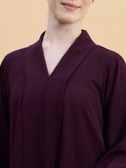 Modest Purple Abaya Burqa with Matching Hijab