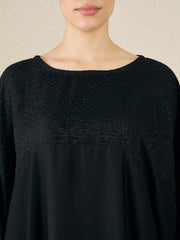 Black Loose Kaftan Abaya for Women with Black hijab