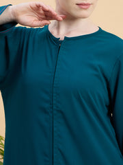 Bottle Green Modest Abaya Burqa with Matching Hijab