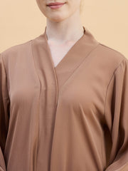 Modest Front Open Dubai Abaya Burqa with Matching Hijab