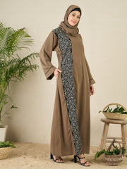 Embroidery Abaya Burqa for Women with matching Hijab