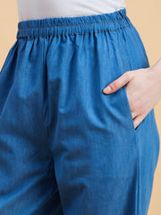 Modest Front Open Denim Co-ord set for women