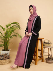 Modest Lace Abaya Burqa with Matching Hijab for Women