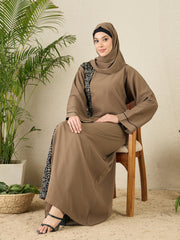 Embroidery Abaya Burqa for Women with matching Hijab
