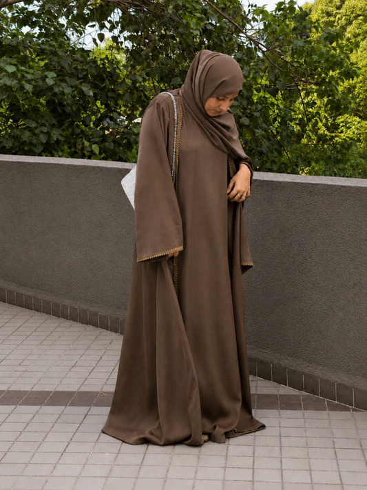 Luxury Modest Shrug Abaya for Women with Matching Inner & Hijab