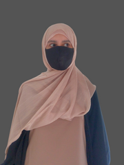 Chiffon Metallic Shimmer Beige Hijab for Women