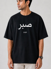 Men's Black "SABR" Oversized T-Shirt