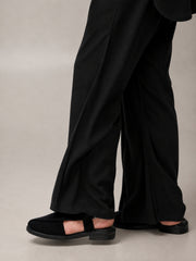 Black Solid Farsi Pants for Men