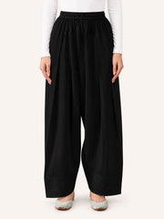 Modest Black Solid Women’s Farsi Salwar