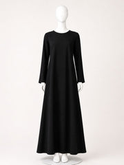 Full Sleeves Solid Inner Layering for Women-Black