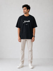 Men's Black "SABR" Oversized T-Shirt