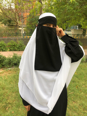 Black Free Size Saudi Face-Niqab