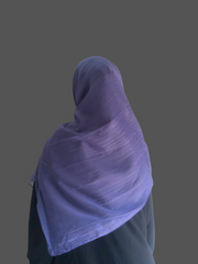 Chiffon Metallic Shimmer Violet Hijab for Women