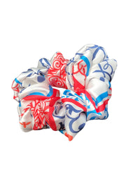 Set Of 3 Printed Satin Scrunchies For Girls and Women