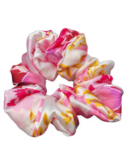 Set Of 3 Printed Satin Scrunchies For Girls and Women