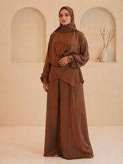 Modest Women’s Draped Dress 2 piece Set with Matching Dupatta
