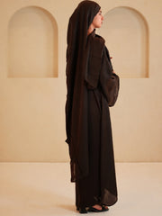 Modest Women’s Classic Drape 1 Piece Dress with Matching Dupatta