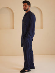 Cotton Linen Men’s Relax fit Front Open Kurta Sets