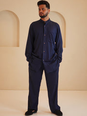 Cotton Linen Men’s Relax fit Front Open Kurta Sets