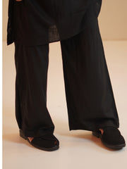 Men’s Cotton Linen Relax fit Black Kurta Sets