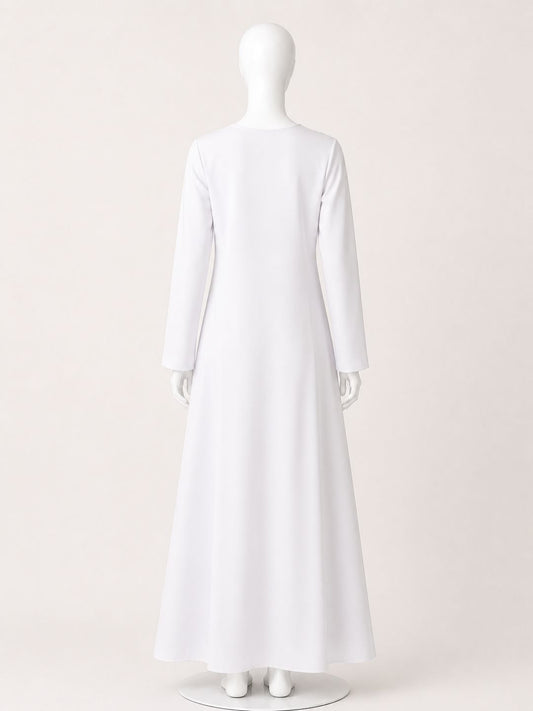 Full Sleeves Solid Inner Layering for Women-White