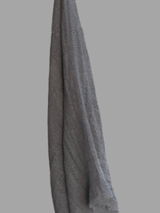 Grey Cotton Crinkle Women’s Hijab