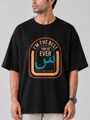 "I’m The Best" Oversized Men's Black T-Shirt