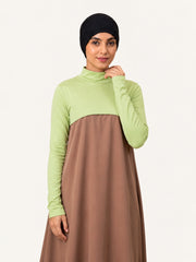 Women's Neck & Sleeve Extender– Lime Green