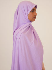 Lavender Solid Viscose Jersey Hijab