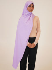 Lavender Solid Viscose Jersey Hijab