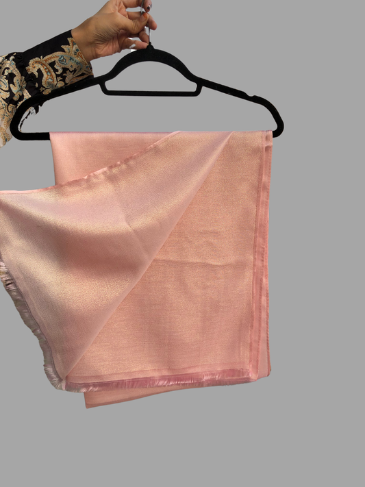 Cotton Shimmer Pink Solid Hijab for Women