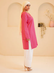 Modest Solid Pink Farsi Set for Women