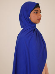Royal Blue Solid Viscose Jersey Hijab
