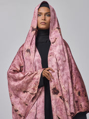 Modest 2 Piece Printed Shrug Abaya with Matching Hijab