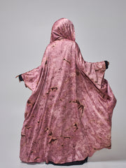 Modest 2 Piece Printed Shrug Abaya with Matching Hijab