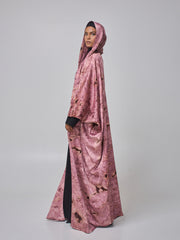 Modest 2 Piece Printed Shrug Abaya with Matching Hijab