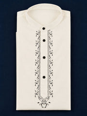 White Embroidered Men's Thobe / Jubba