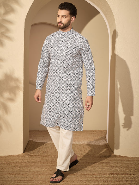 Pure Cotton Printed Kurta Pajama – Festive Wear Set
