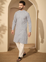 Pure Cotton Printed Kurta Pajama – Festive Wear Set