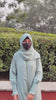 Modest Front Open Zip Abaya Burqa with Matching Hijab