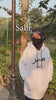 Sabr Modest White Fleece Winter Hoodie