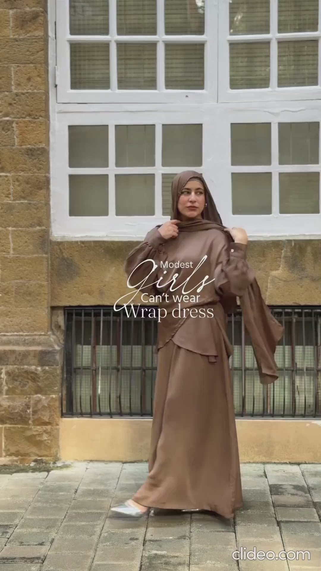 Modest Women’s Draped Dress 2 piece Set with Matching Dupatta